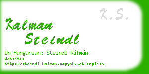 kalman steindl business card